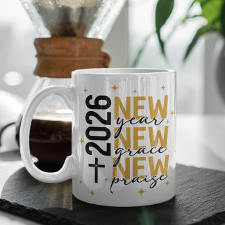 Christelijk 2026 Nieuwjaar Aangepaste Schrift Krui Koffiemok
