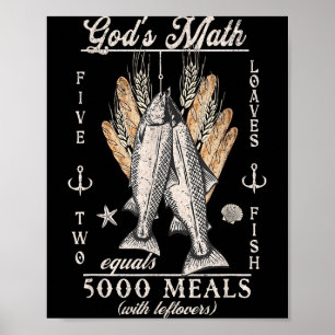 Christelijk 2 Vissen 5 Broden 5000 Tegen _2 Poster
