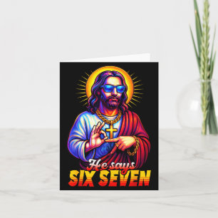 Christelijk 67 Meme Gen Alpha 6 7 Jezus Zegt Zes Z Kaart