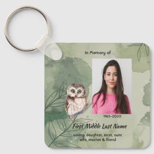 Christelijk aandenken Cute uil vogel Sleutelhanger