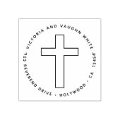 Christelijk adres Religieuze religie Rubberstempel (Afrduk)