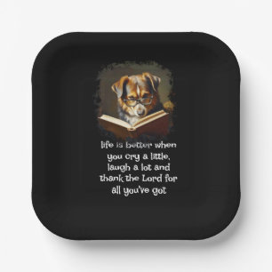 Christelijk advies Leuk wijs hondenleven Papieren Bordje