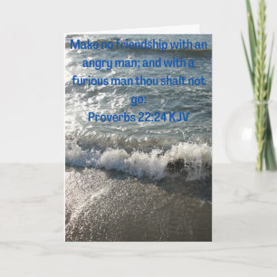 Christelijk advies notitiekaartje