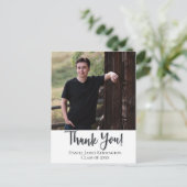 Christelijk Afstuderen Bedankt Typografie Briefkaart (Staand voorkant)