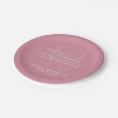 Christelijk Afstuderen Bijbel Verse Typografie Roz Papieren Bordje (Gekanteld)