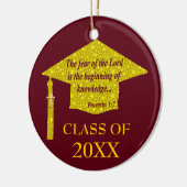 Christelijk Afstuderen Keramisch Ornament (Links)