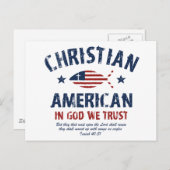 Christelijk-Amerikaans Briefkaart (Voorkant / Achterkant)