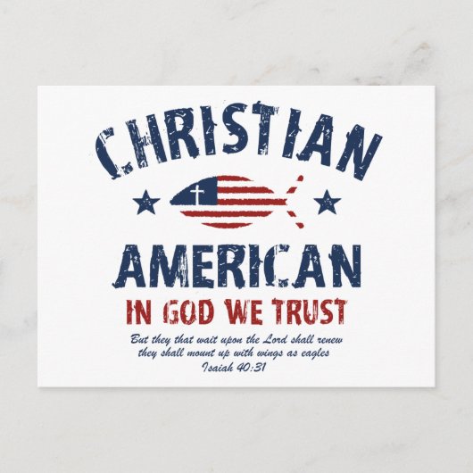 Christelijk-Amerikaans Briefkaart (Voorkant)