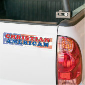 Christelijk Amerikaans Bumpersticker (Op Truck)