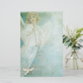 Christelijk Angel Dove Briefpapier (Staand voorkant)