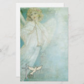 Christelijk Angel Dove Briefpapier (Voorkant / Achterkant)