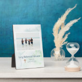 Christelijk Baptisme herdenkingsblad Plaque Ocean  Fotoplaat (Zijkant)