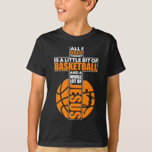 Christelijk basketbalkruis t-shirt