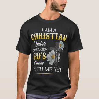 Christelijk ben ik in de opbouw van God geloof in T-shirt
