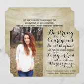  Christelijk bijbelbeeld Afstuderen Verse foto Kaart (Voorkant / Achterkant)