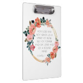 Christelijk Bijbels Floral, groot klembord (Rechts)