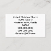 Christelijk Bijbelse Visitekaartje-Zie achterzijde Visitekaartje (Achterkant)