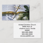 Christelijk Bijbelse Visitekaartje-Zie achterzijde Visitekaartje (Voorkant / Achterkant)