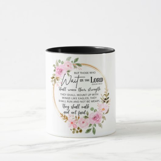 Christelijk bijbelspreekwoord mok (Midden)