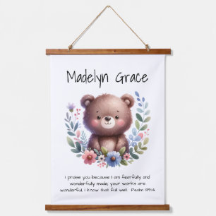 Christelijk Bijbelvers Custom Baby Nursery Wall Hangend Wandkleed