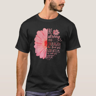 Christelijk Bijbelvers Jozua 19 Bloem T-shirt