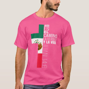 Christelijk Bijbelvers Spaans Mexicaans Vlag C T-shirt