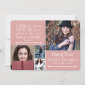 Christelijk Bijbelverse Afstuderen Foto collage Kaart (Voorkant)