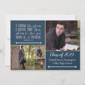 Christelijk Bijbelverse Afstuderen Foto collage Kaart (Voorkant)