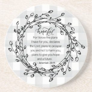 Christelijk Bijbelverse Inspirerend Zandsteen Onderzetter