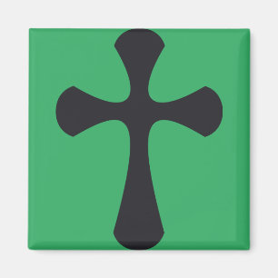 Christelijk blauw kruis magneet