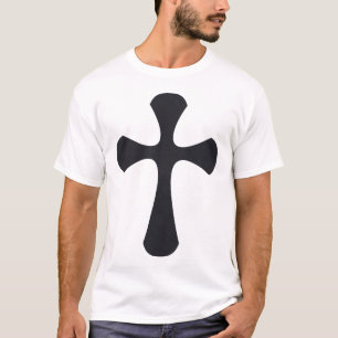 Christelijk blauw kruis t-shirt