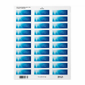 Christelijk | Blauwe stralen Etiket (Full Sheet)