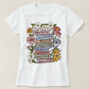 Christelijk Boho Shirt, Wildflower Bijbelvers Shir T-shirt