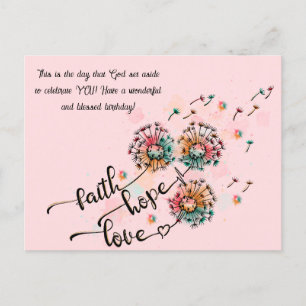 Christelijk briefkaart