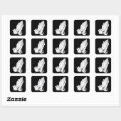 Christelijk brouwen met handig brouwen vierkante sticker (Vel)