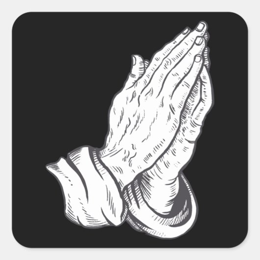 Christelijk brouwen met handig brouwen vierkante sticker (Voorkant)