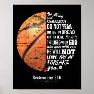 Christelijk Bysketbyll Deuteronomium Bijbelvers Ge Poster