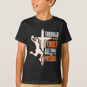 Christelijk Bysketbyll Jesus Christ Bysketbyll Rel T-shirt