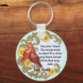 Christelijk Cardinals Talent Sleutelhanger (Voorkant)