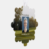 Christelijk Celebration Life Keepsake Golfen Ornament Kaart (Rechts)