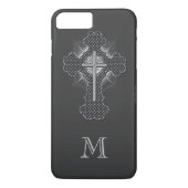 Christelijk chroomkleurig monogram Case-Mate iPhone case (Achterkant)