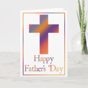 Christelijk Cross Design 4 Happy Vaderdag Kaart