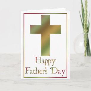 Christelijk Cross Design 5 Happy Vaderdag Kaart