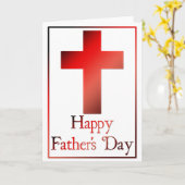 Christelijk Cross Design 9 Happy Vaderdag Kaart (Gele Bloem)