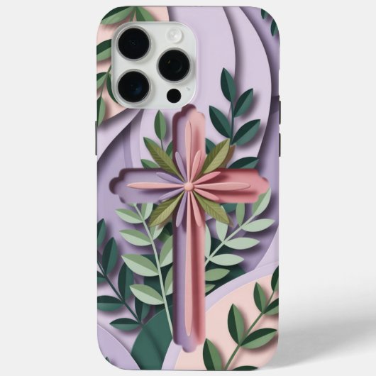 Christelijk Cross iPhone 16 Pro Hoesje Ai-ontwerp (Achterkant)