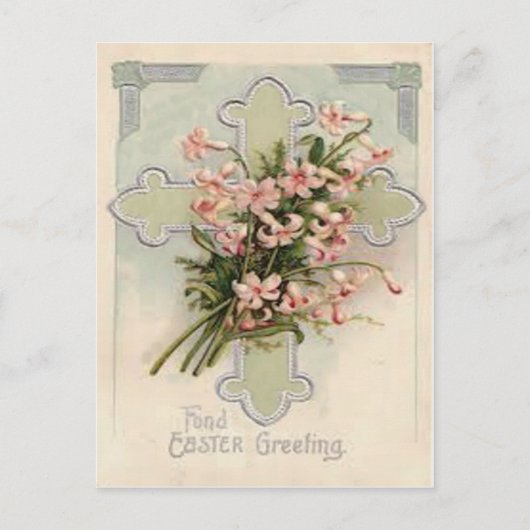 Christelijk Cross Pink Daisy Briefkaart (Voorkant)