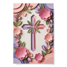 Christelijk Cross Poster Print Ai-ontwerp