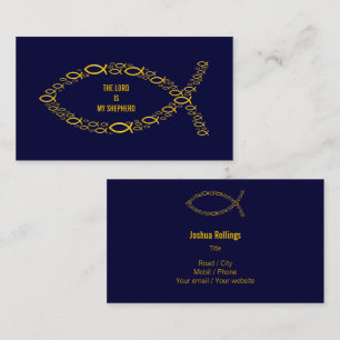 Christelijk   DE LORD IS MIJN SCHEPERD Visitekaartje