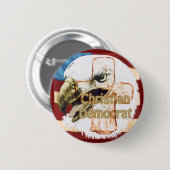 Christelijk-democratische ronde pen button 5,7 cm (Voorkant /achterkant)