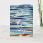 Christelijk denken van je Bericht Water Kaart (Voorkant)